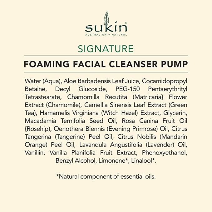 Sukin Foaming Facial Cleanser Pump 125ml - Cutprice Online