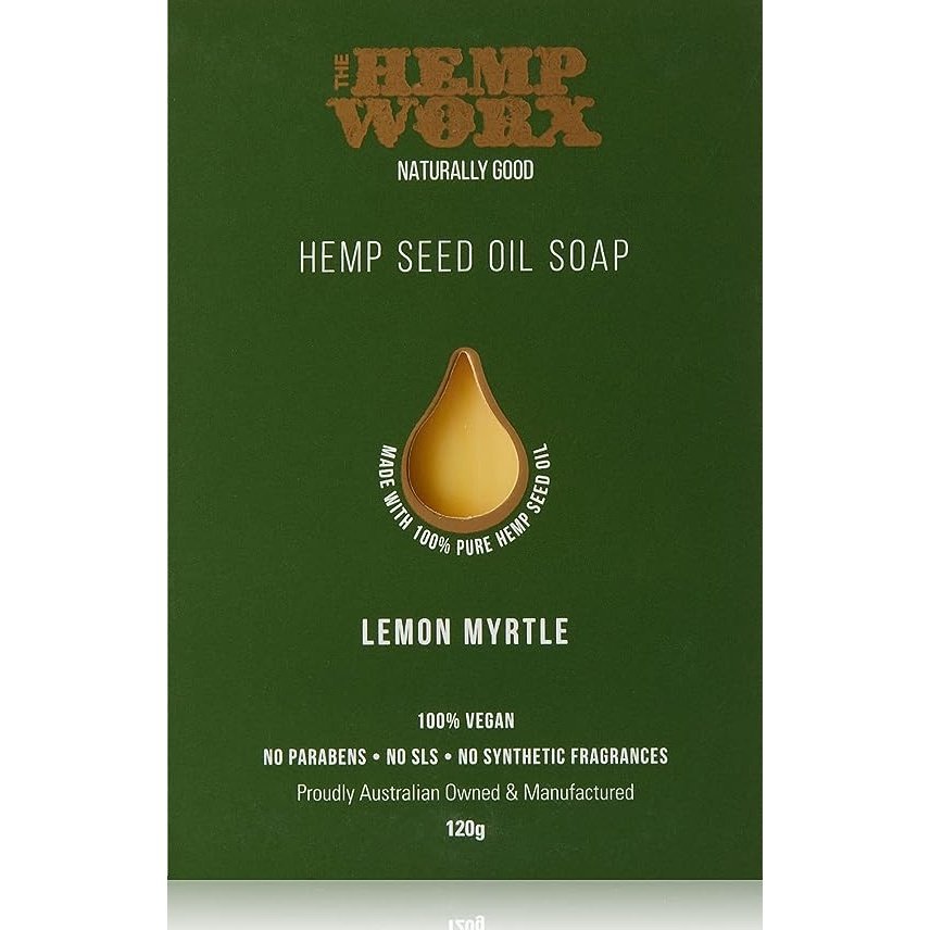 The Hemp Worx  Lemon Myrtle Soap Bar 120g - Cutprice Online