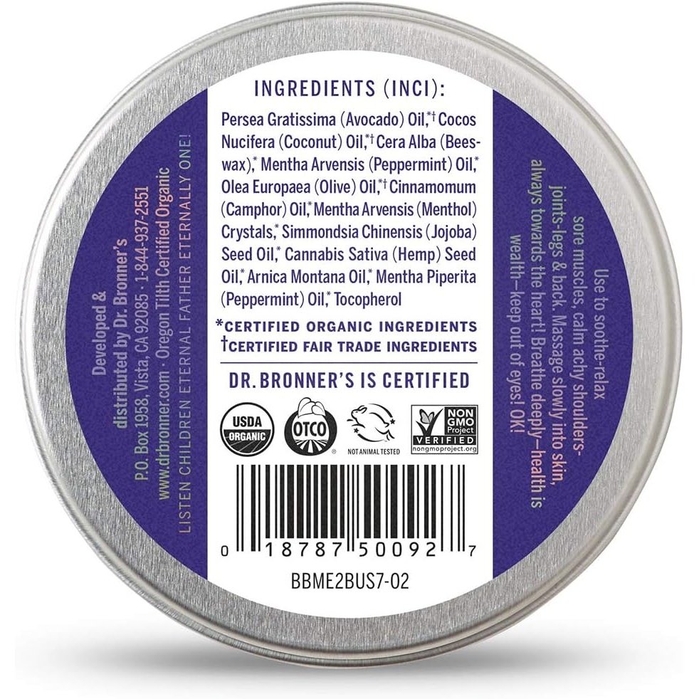 Dr. Bronner's Organic Magic Balm Arnica Menthol 57g - Cutprice Online