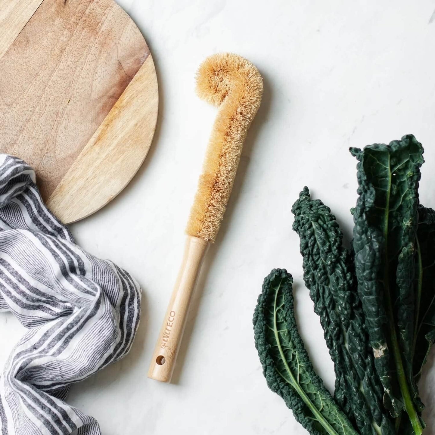 EVER ECO XL Bottle Brush Bamboo Handle, Coconut Bristles - Cutprice Online