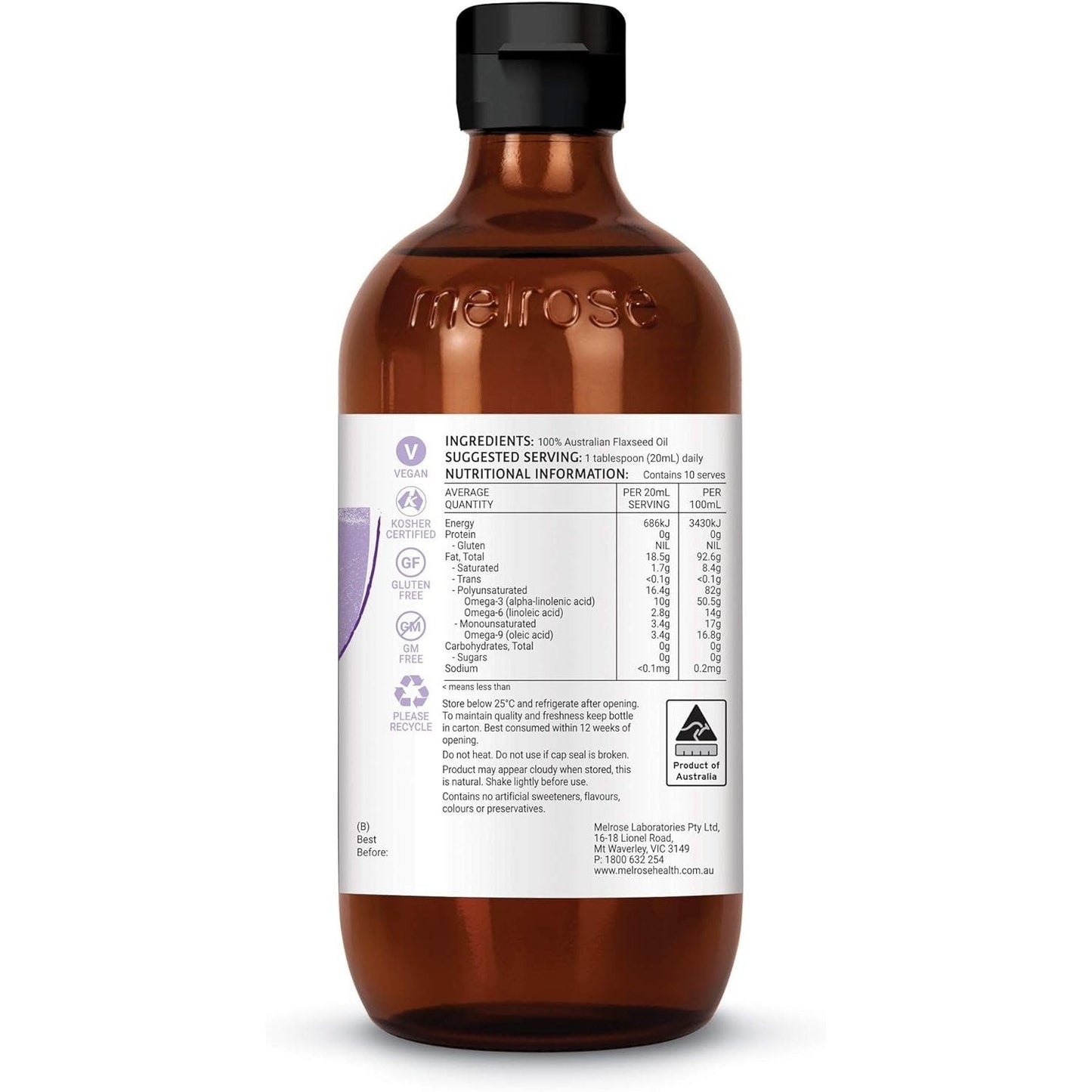 Melrose Australian Flaxseed Oil 200ml - Cutprice Online