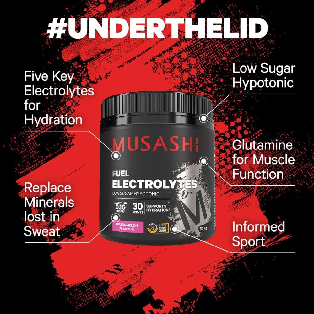 Musashi Electrolytes Blue Raspberry 300g