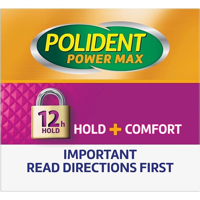 Polident Max Hold + Comfort Adhesive Cream 40g - Cutprice Online