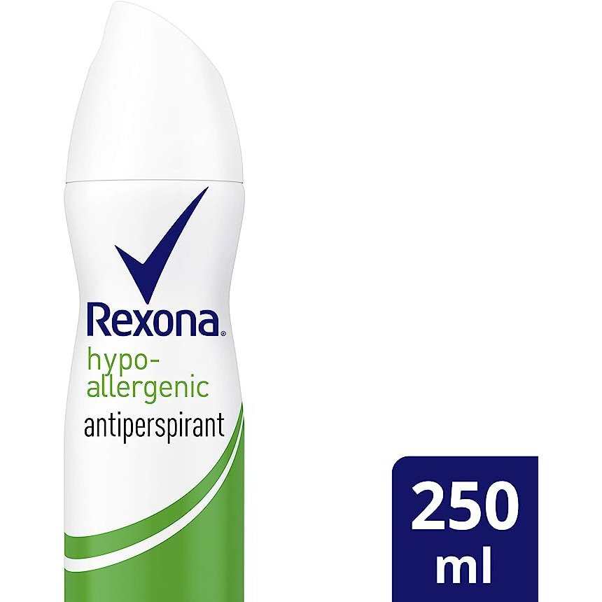 REXONA Women Antiperspirant Aerosol Deodorant Hypo-Allergenic with Antibacterial Protection 250mL - Cutprice Online