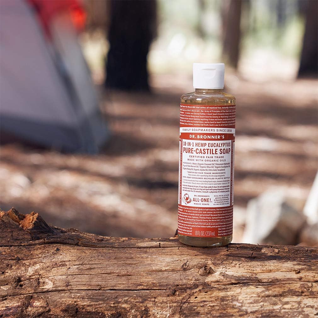 Dr. Bronner's Pure-Castile Soap Liquid (Hemp 18-in-1) Eucalyptus 473ml - Cutprice Online