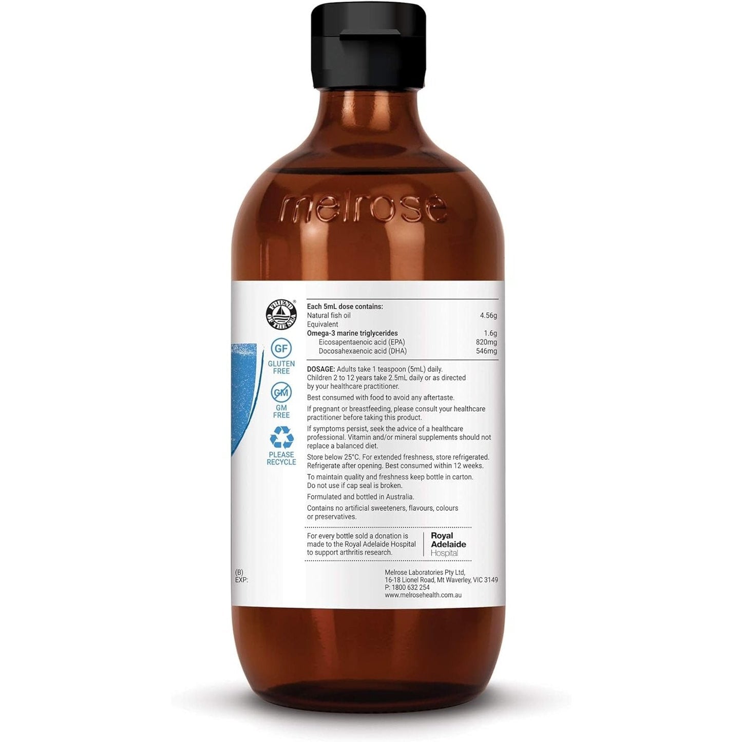Melrose Fish Oil (Health & Heart) 500ml - Cutprice Online