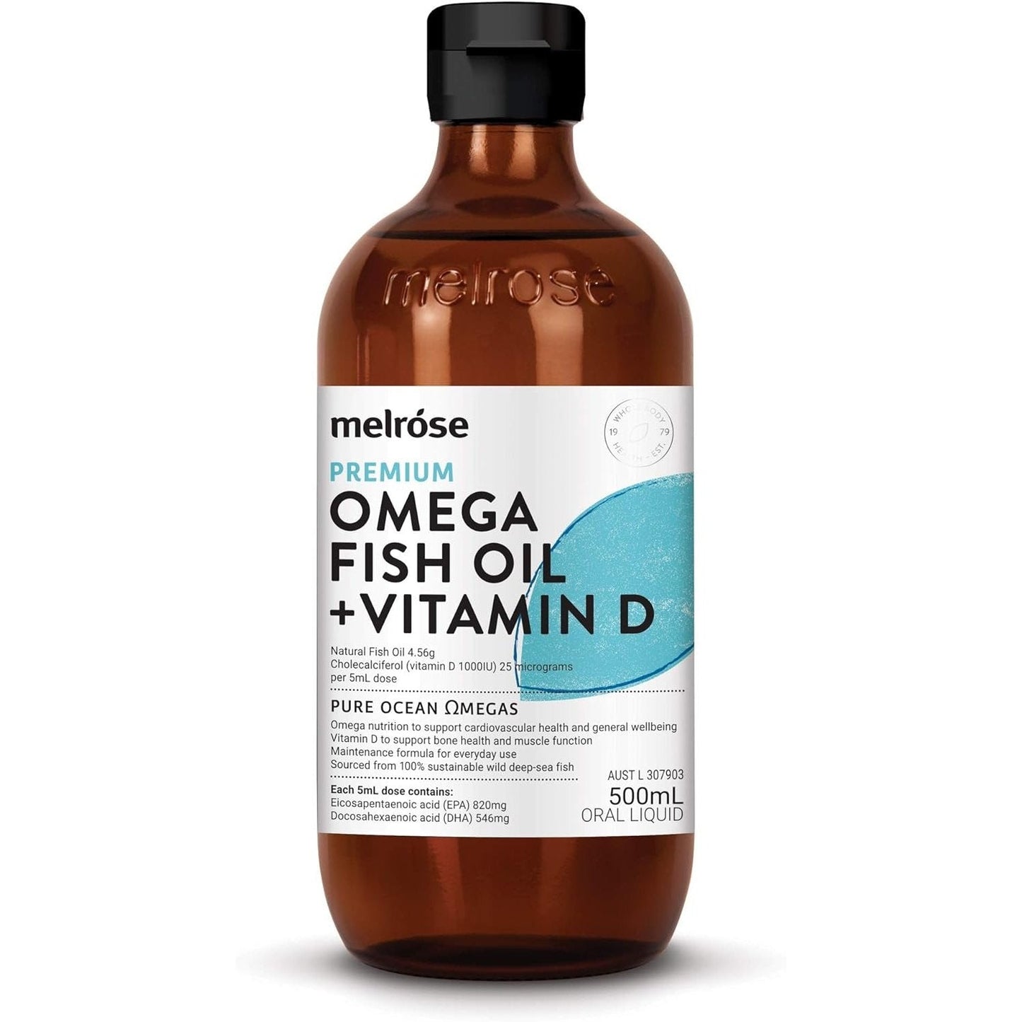 Melrose Fish Oil + Vitamin D (Joint & Bone) 500ml - Cutprice Online