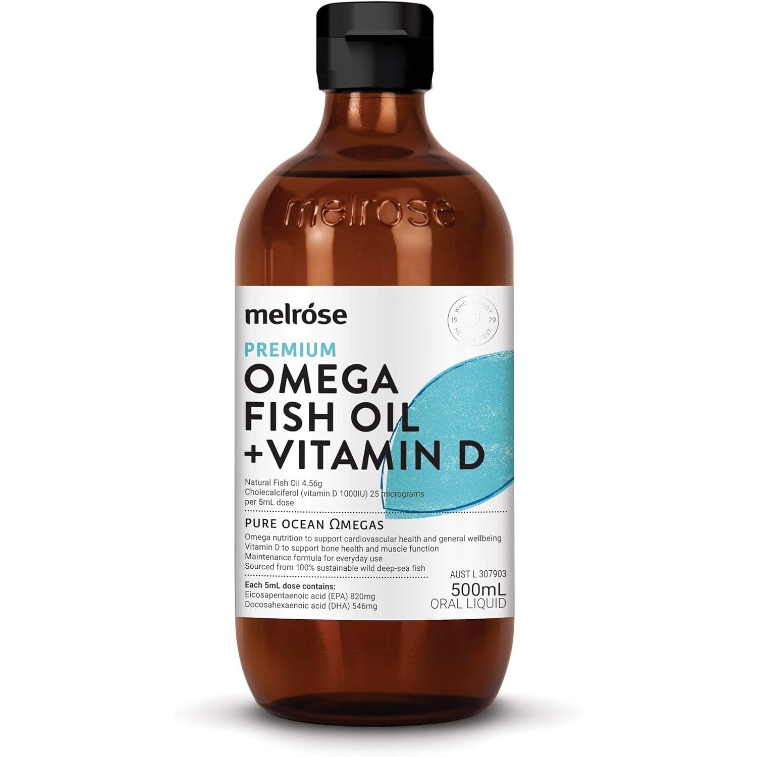 Melrose Fish Oil + Vitamin D (Joint & Bone) 500ml - Cutprice Online