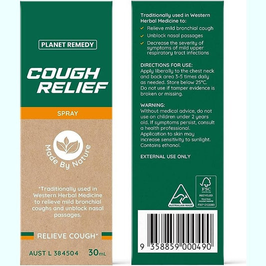 Planet Remedy Cough Relief Spray 30mL - Cutprice Online