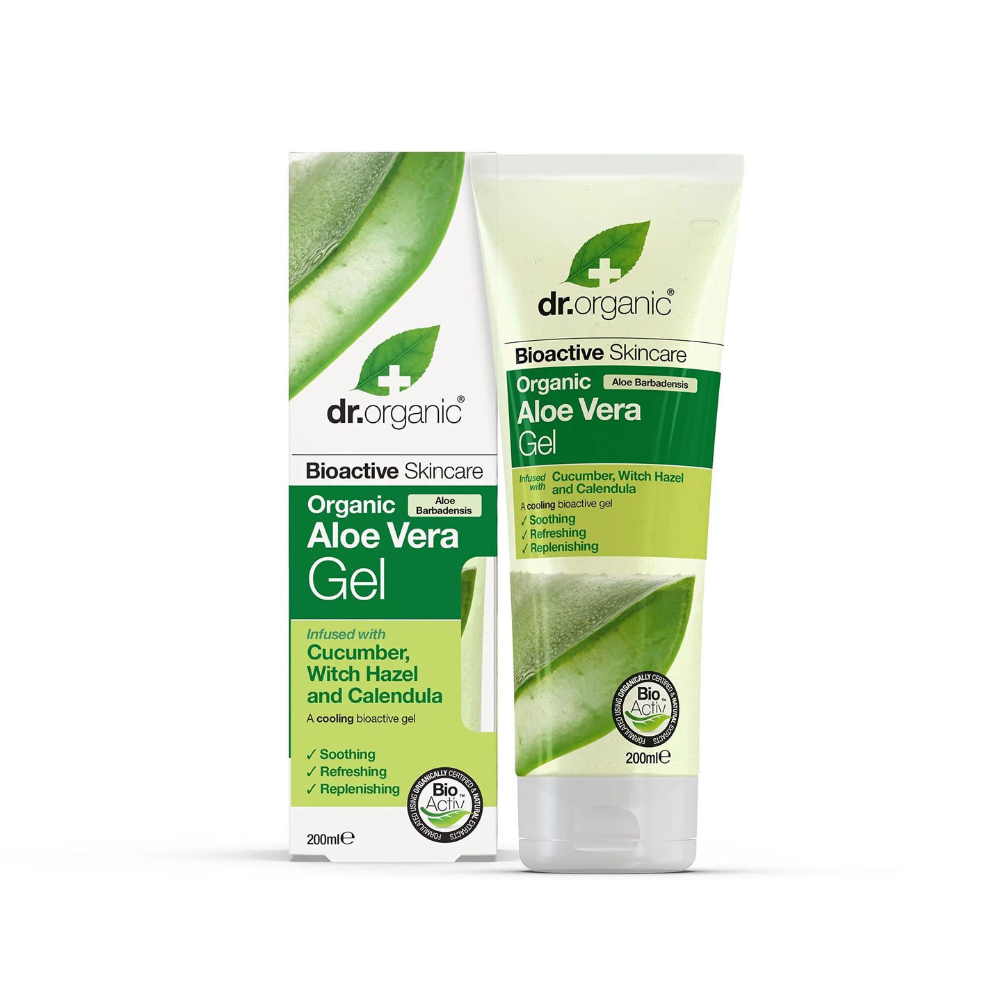 DR ORGANIC Aloe Vera Gel With Cucumber Organic Aloe Vera 200ml DR ORGANIC