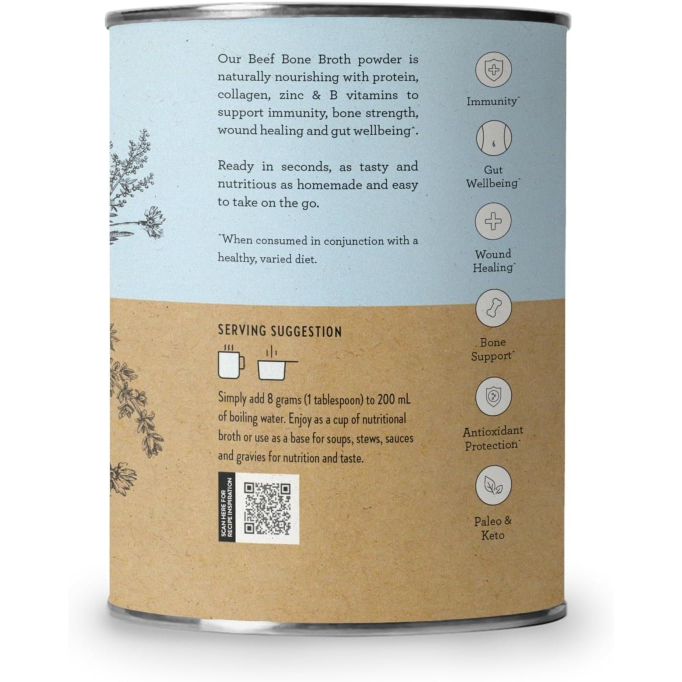 Nutra Organics Bone Broth Beef Hearty Original 125g - Cutprice Online