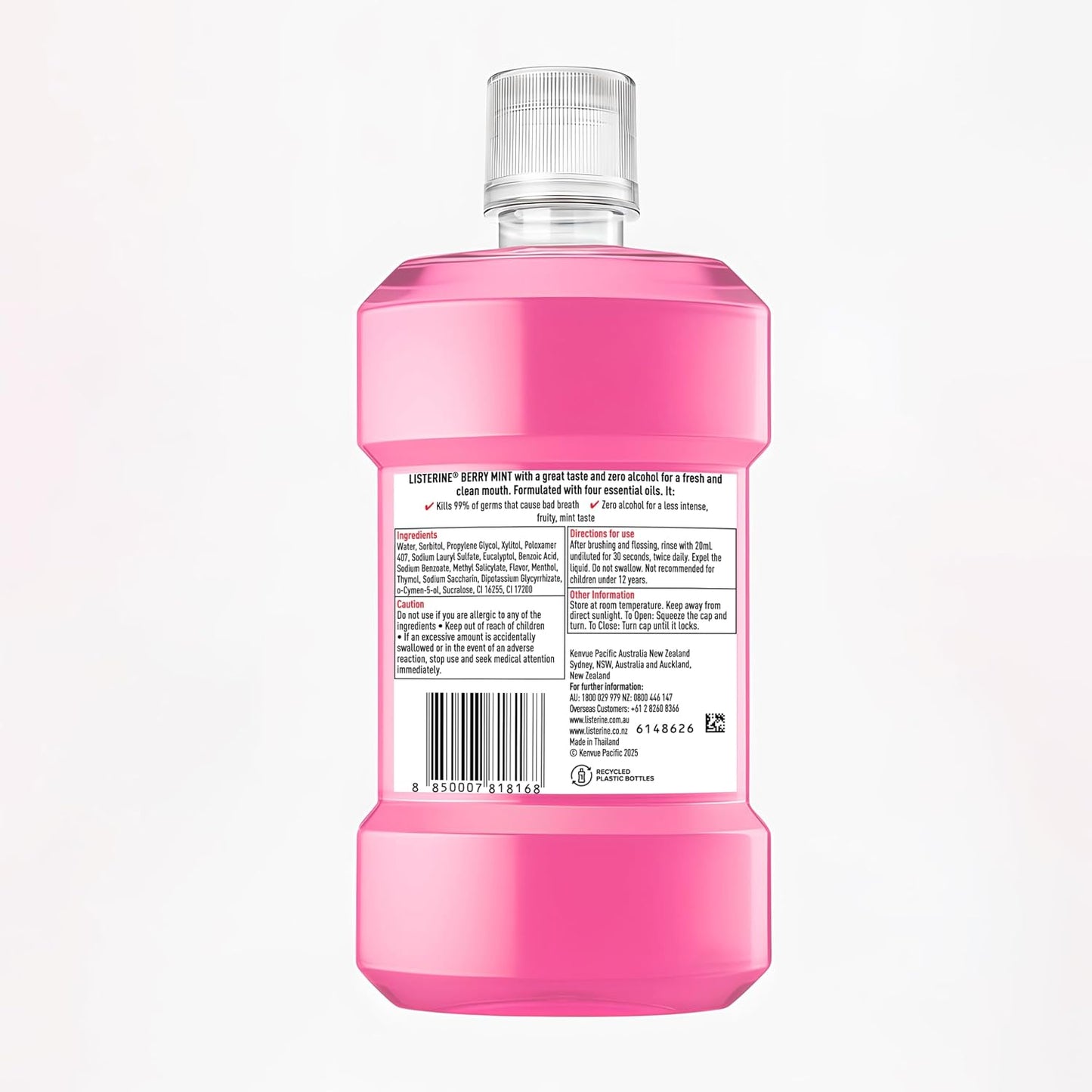 Listerine Se Berry Mint Mouthwash 500ml
