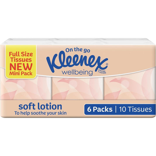 Kleenex Facial Tissue Soft Lotion 6 Pack