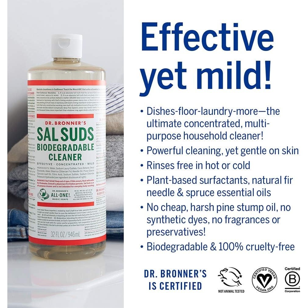 Dr. Bronner's Sal Suds Biodegradable Cleaner 946ml - Cutprice Online