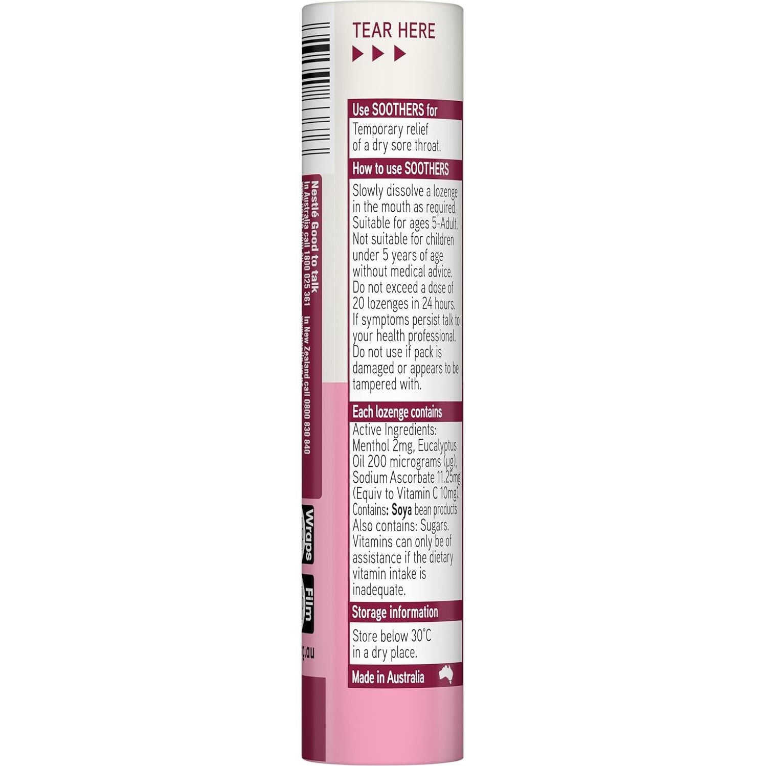 Soothers Liquid Centres Berry 10loz