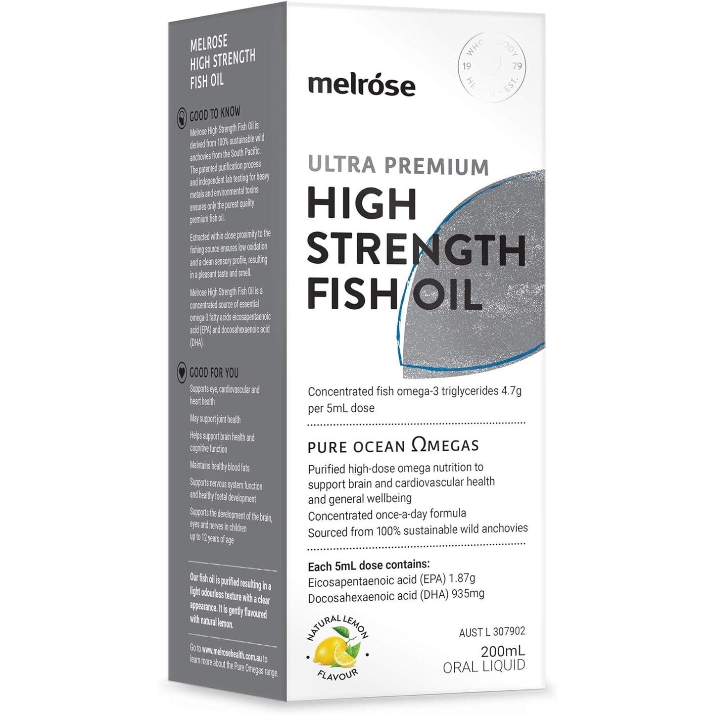 Melrose Ultra Premium High Strength Fish Oil 200ml - Cutprice Online