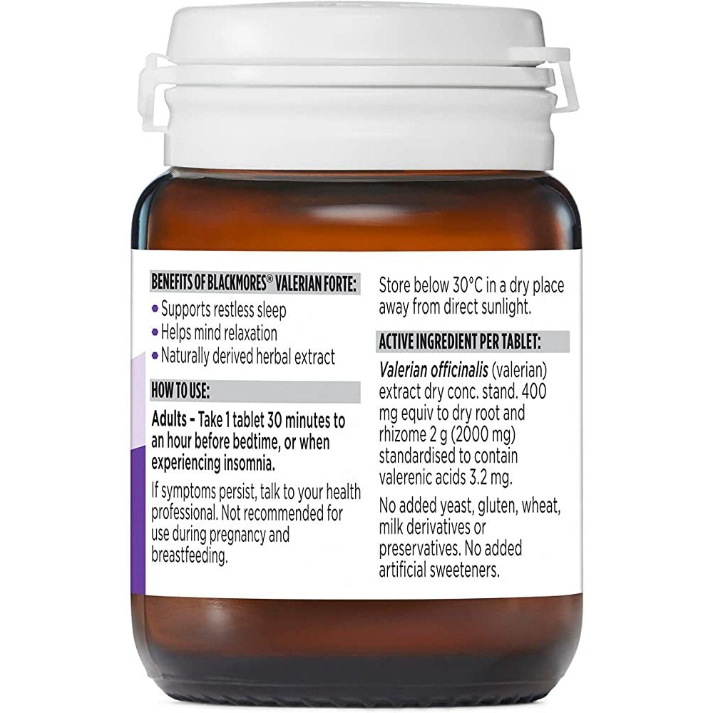 Blackmores Valerian Forte 2000mg 60 Tablets - Cutprice Online