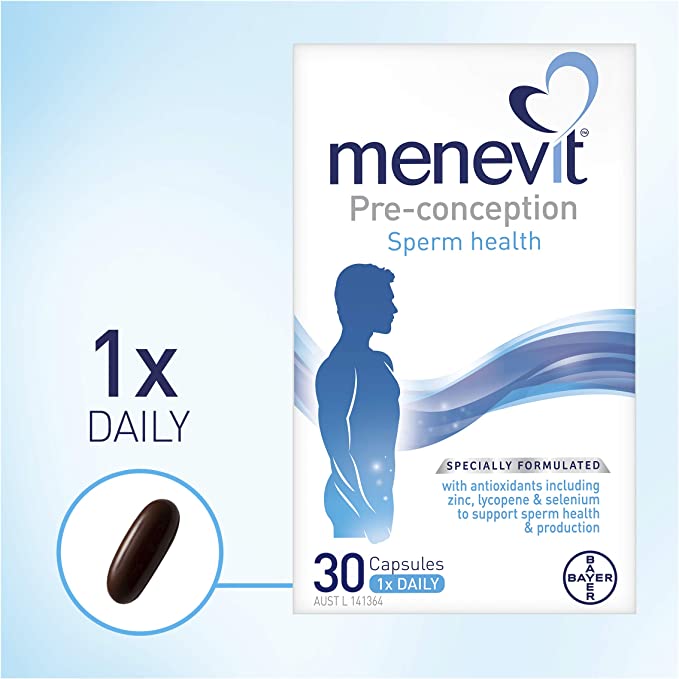 Menevit Pre-Conception Sperm Health Capsules 30 - Cutprice Online