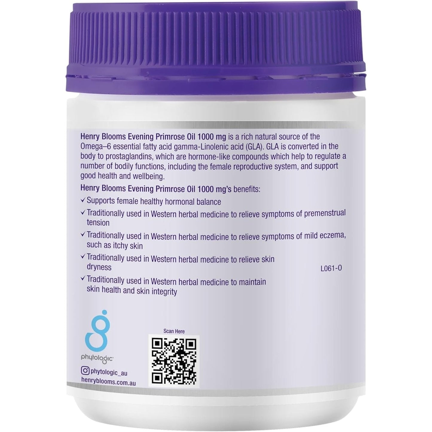 Henry Blooms Evening Primrose Oil 1000mg 200c - Cutprice Online