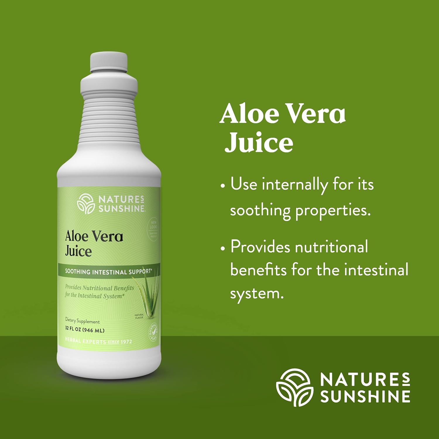 Nature's Sunshine Organic Aloe Vera Juice 946ml - Cutprice Online