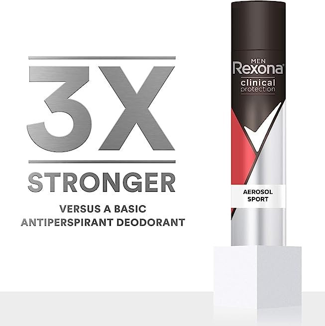 Rexona for Men Clinical Protection Antiperspirant Sport 180ml - Cutprice Online