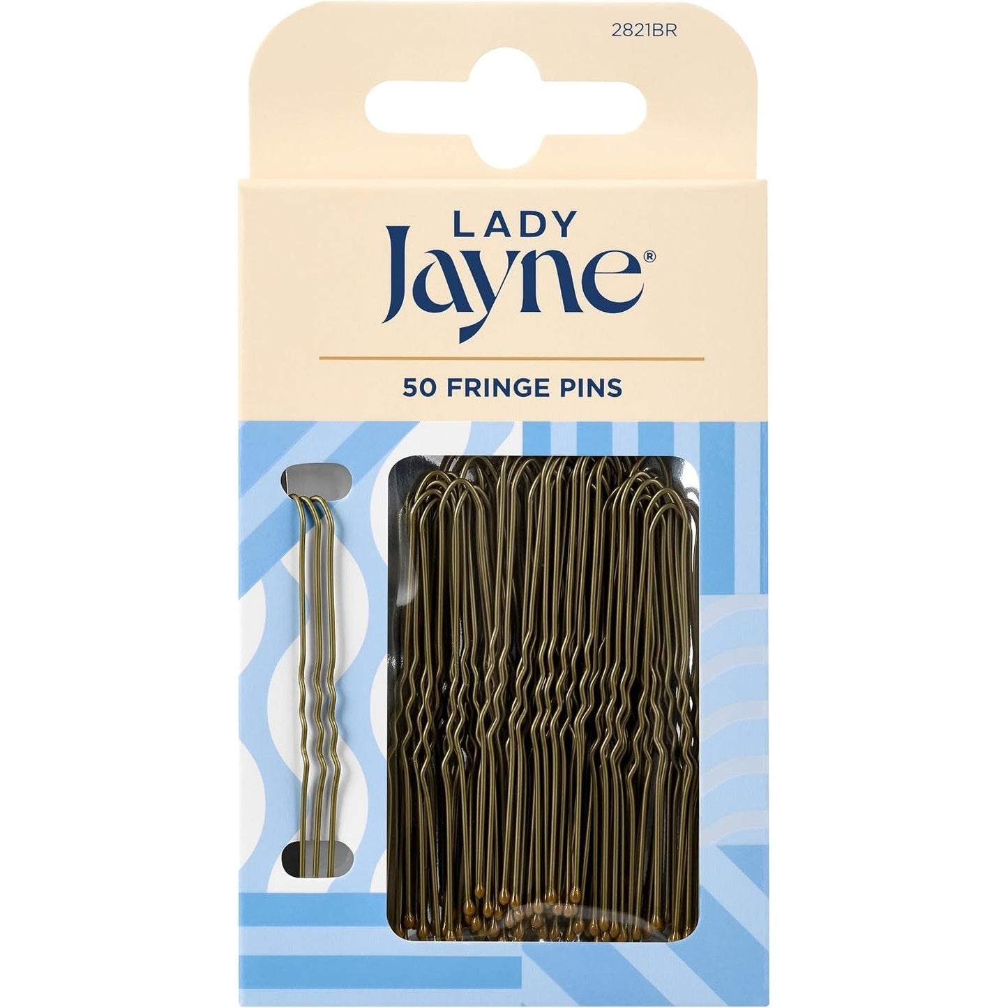 Lady Jayne Brown Fringe Pins 5cm 50 Pack