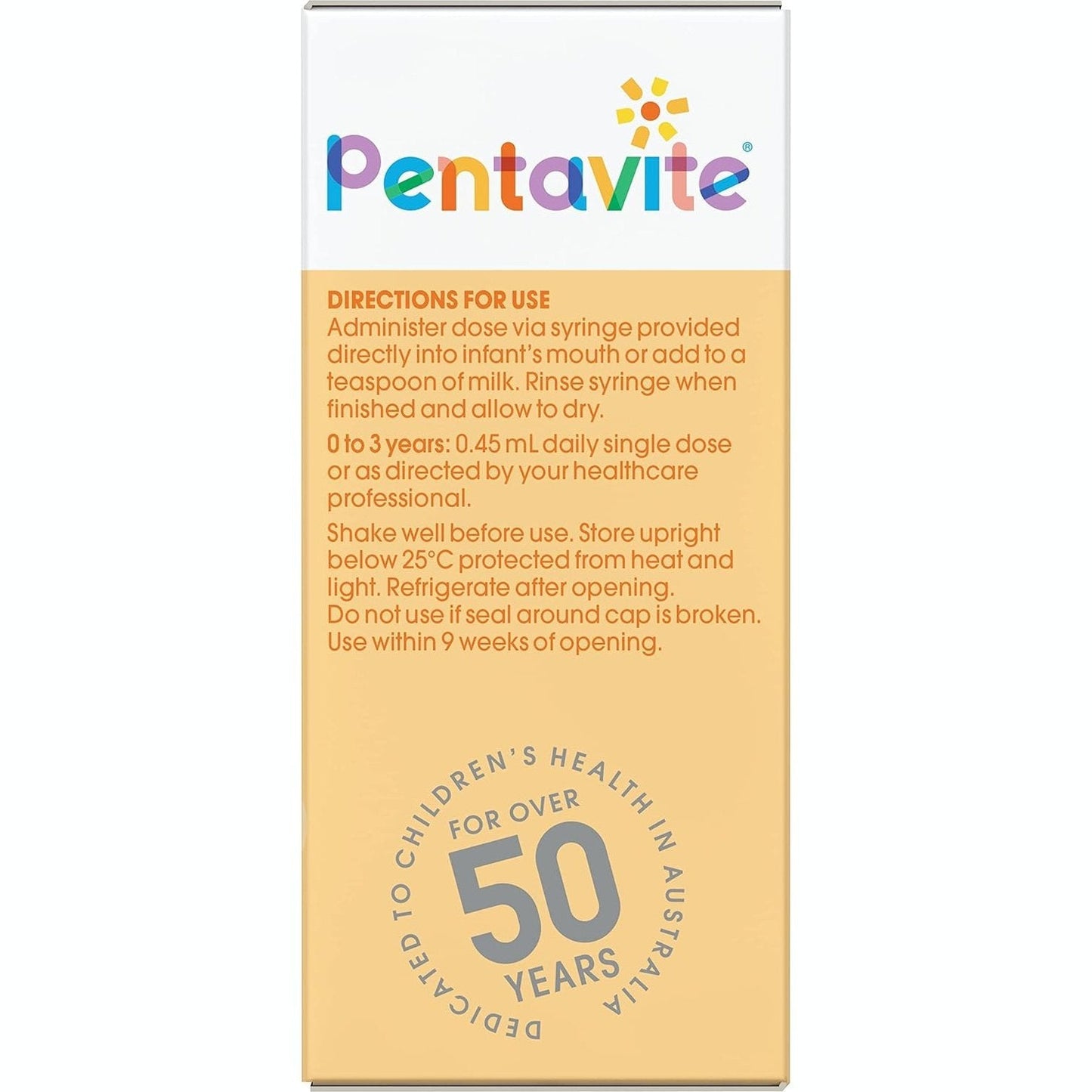 Pentavite Multivitamin Liquid for Infants 30mL - Cutprice Online