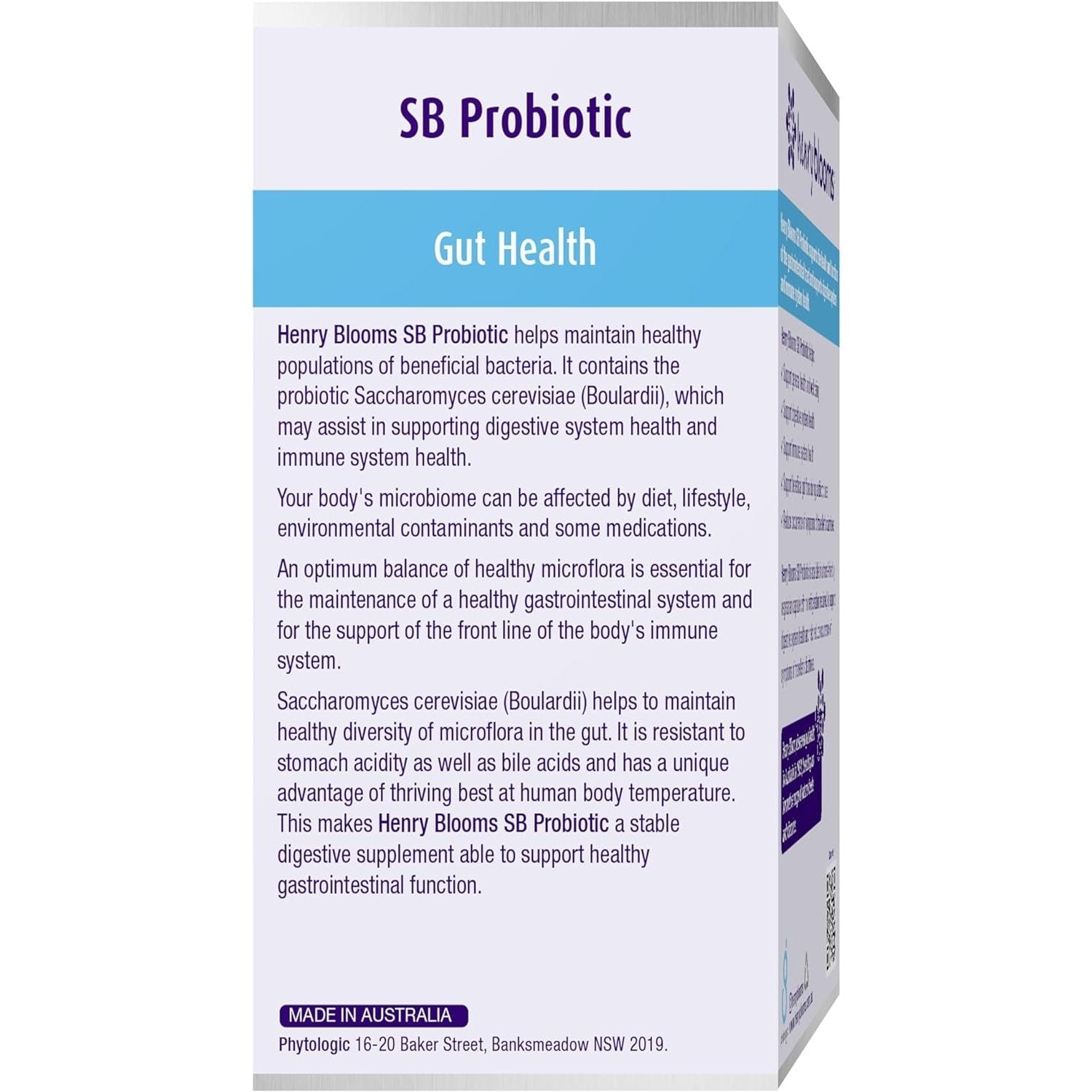 Henry Blooms SB Probiotic 60c - Cutprice Online
