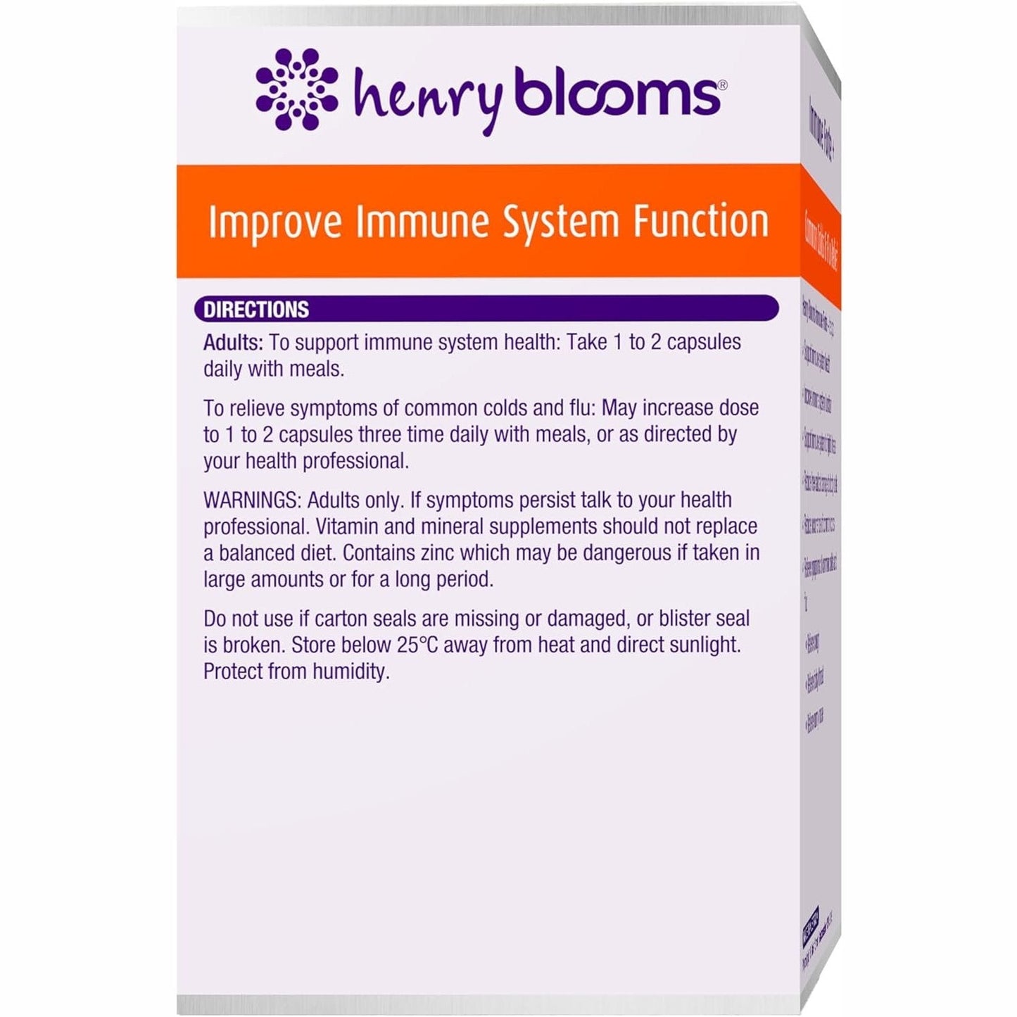 Henry Blooms Immune Forte + 60c - Cutprice Online