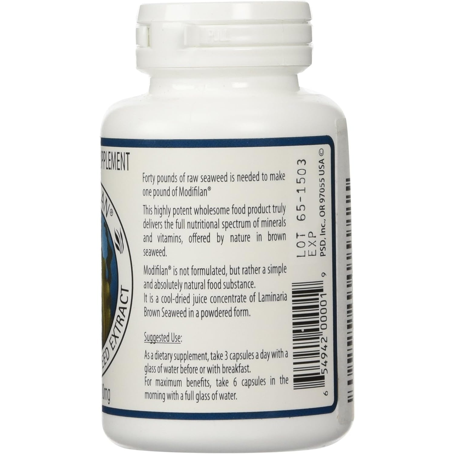 Modifilan Pure Brown Seaweed Extract 500mg 90c - Cutprice Online