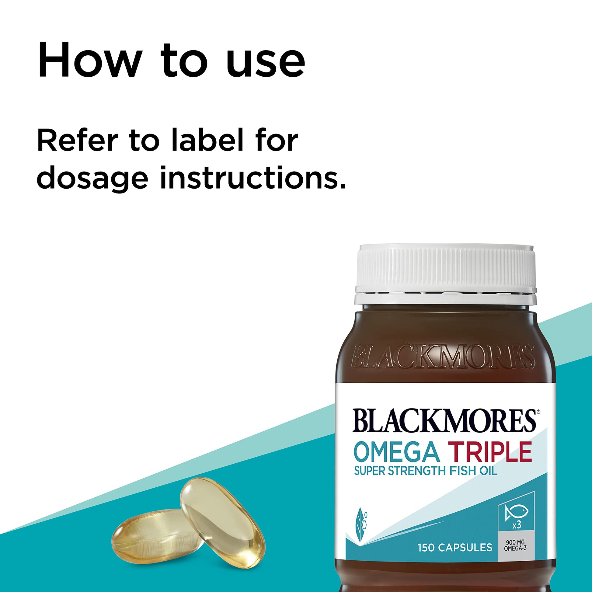 Blackmores Omega Triple Concentrated Fish Oil 150 Capsules - Cutprice Online
