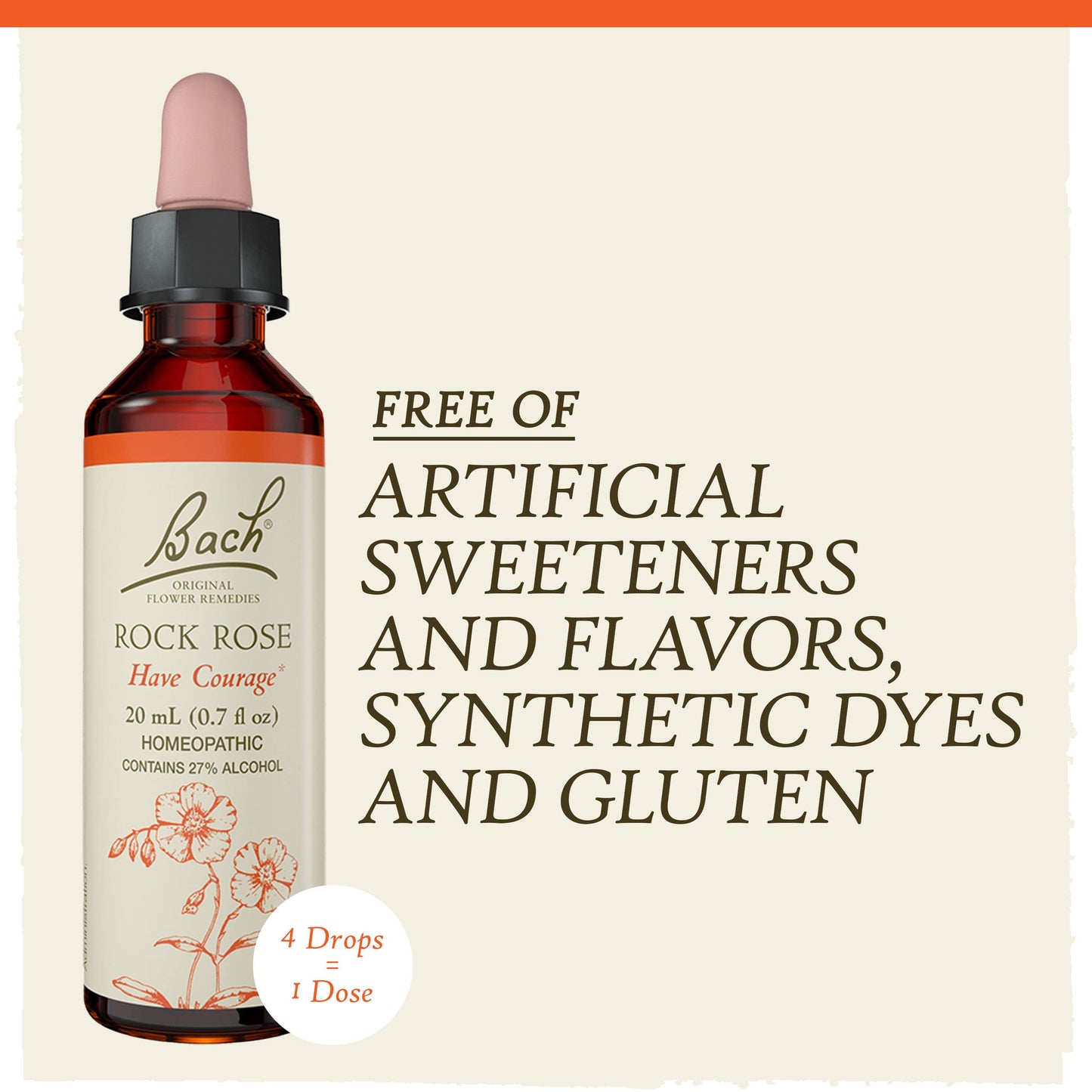 Bach Flower Remedies Rock Rose 20ml Bach Flower