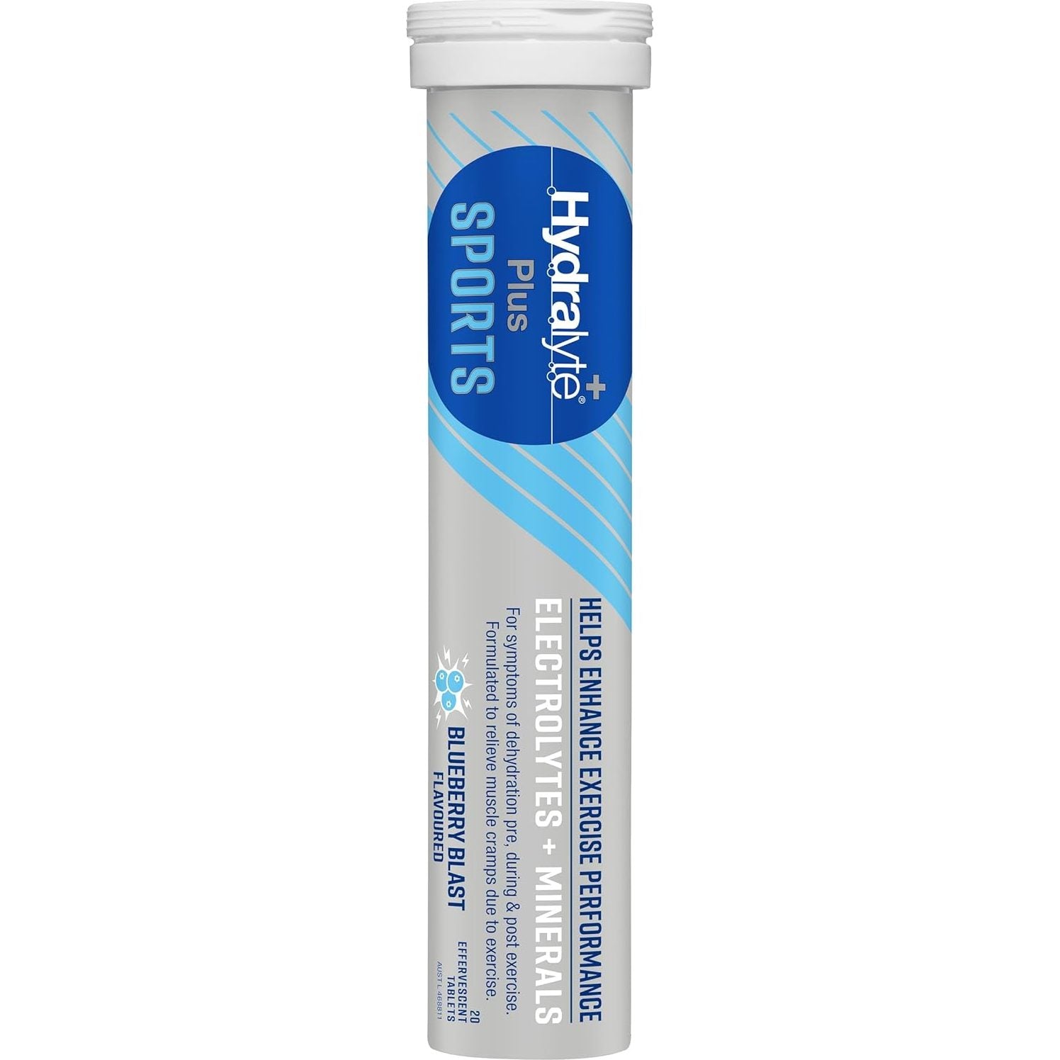 Hydralyte Plus Sport Effervescent Blueberry Blast 20 Tablet