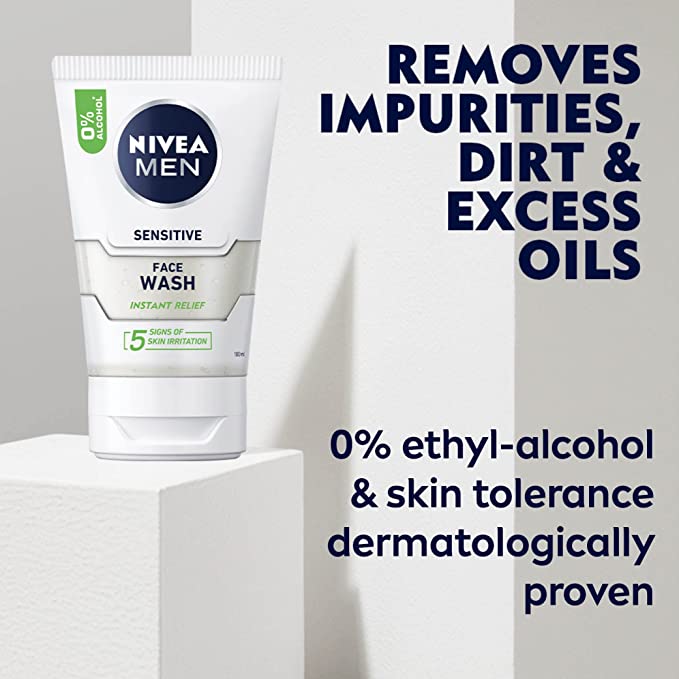 Nivea for Men Face Wash Sensitive 100mL - Cutprice Online