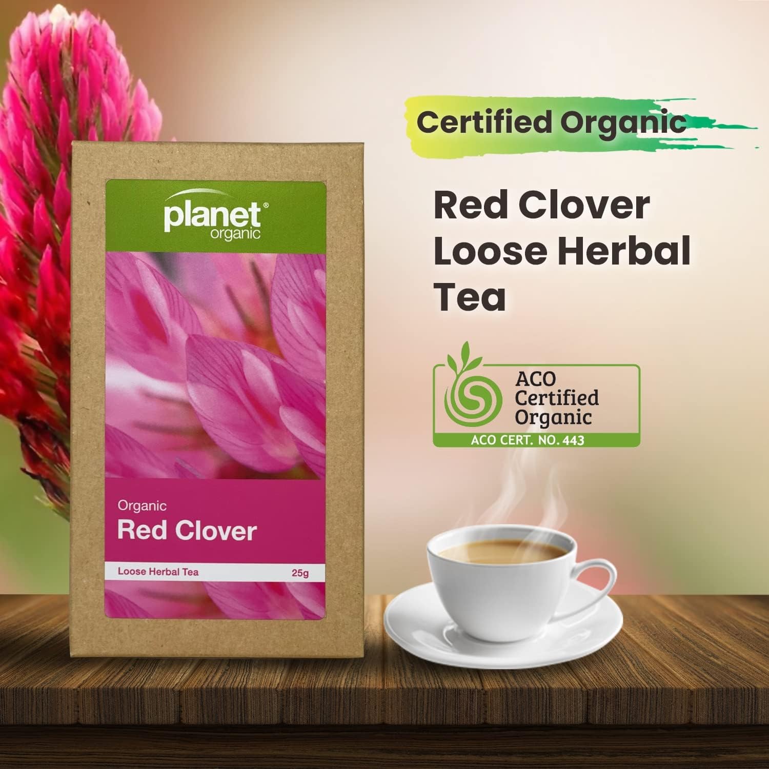 Planet Organic Organic Red Clover Loose Leaf Tea 25g - Cutprice Online