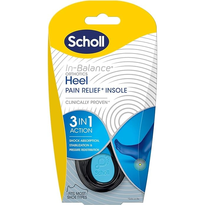 Scholl In Balance Heel and Ankle Orthotic Insole Large - Cutprice Online