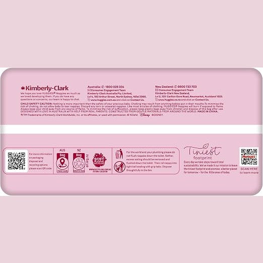 Huggies Ultra Dry Nappies Crawler Girls 22 Pack