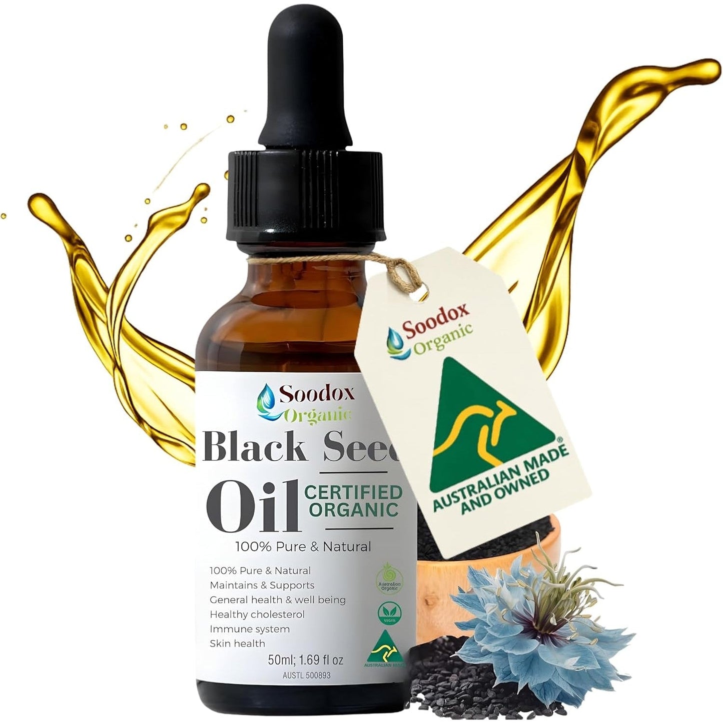Soodox Organic Black Seed Oil 50ml