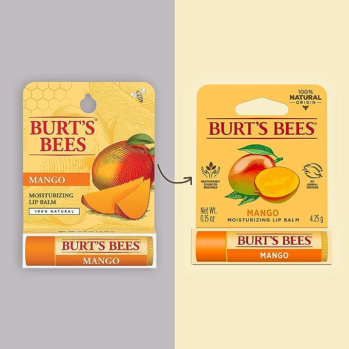 Burt's Bees Moisturising Lip Balm Mango 4.25g - Cutprice Online