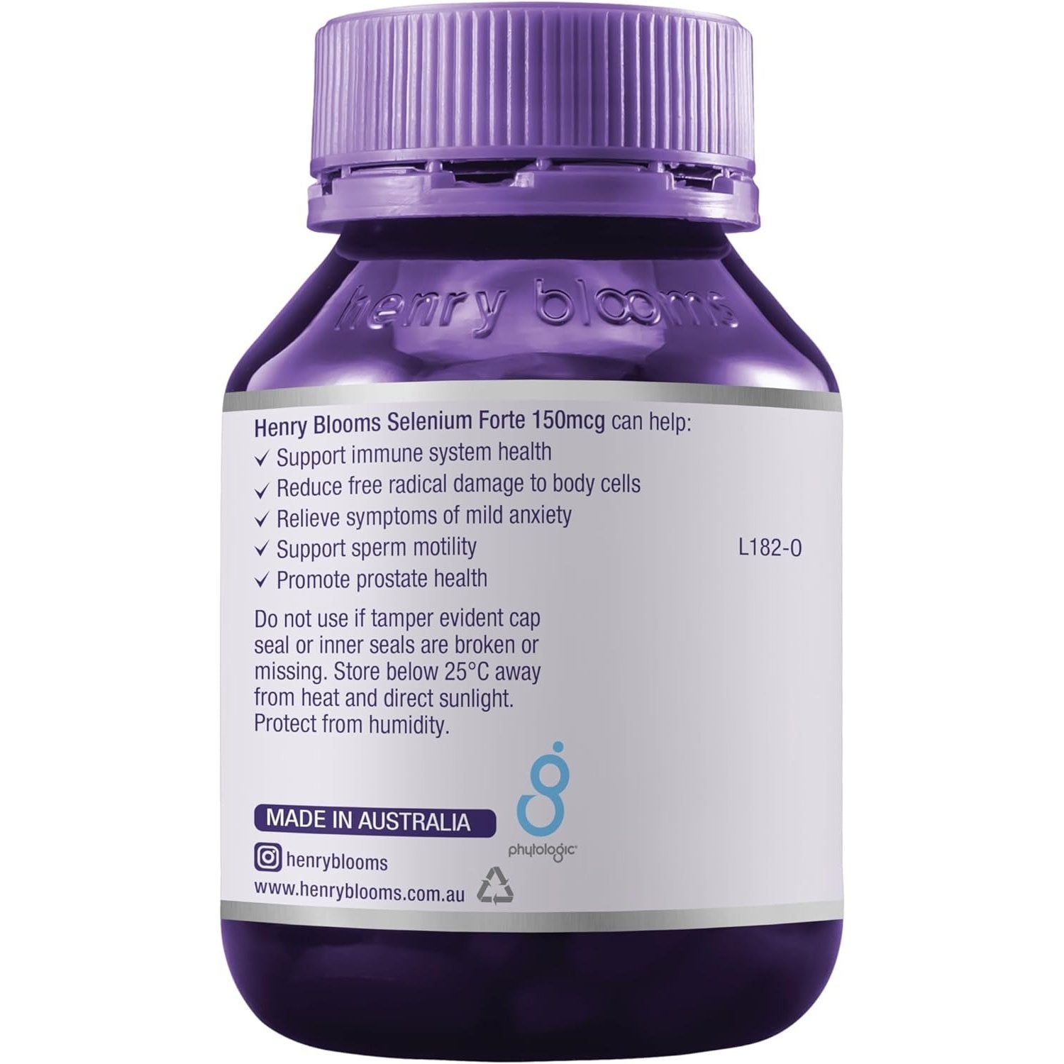 Henry Blooms Selenium Forte 150mcg 90c - Cutprice Online