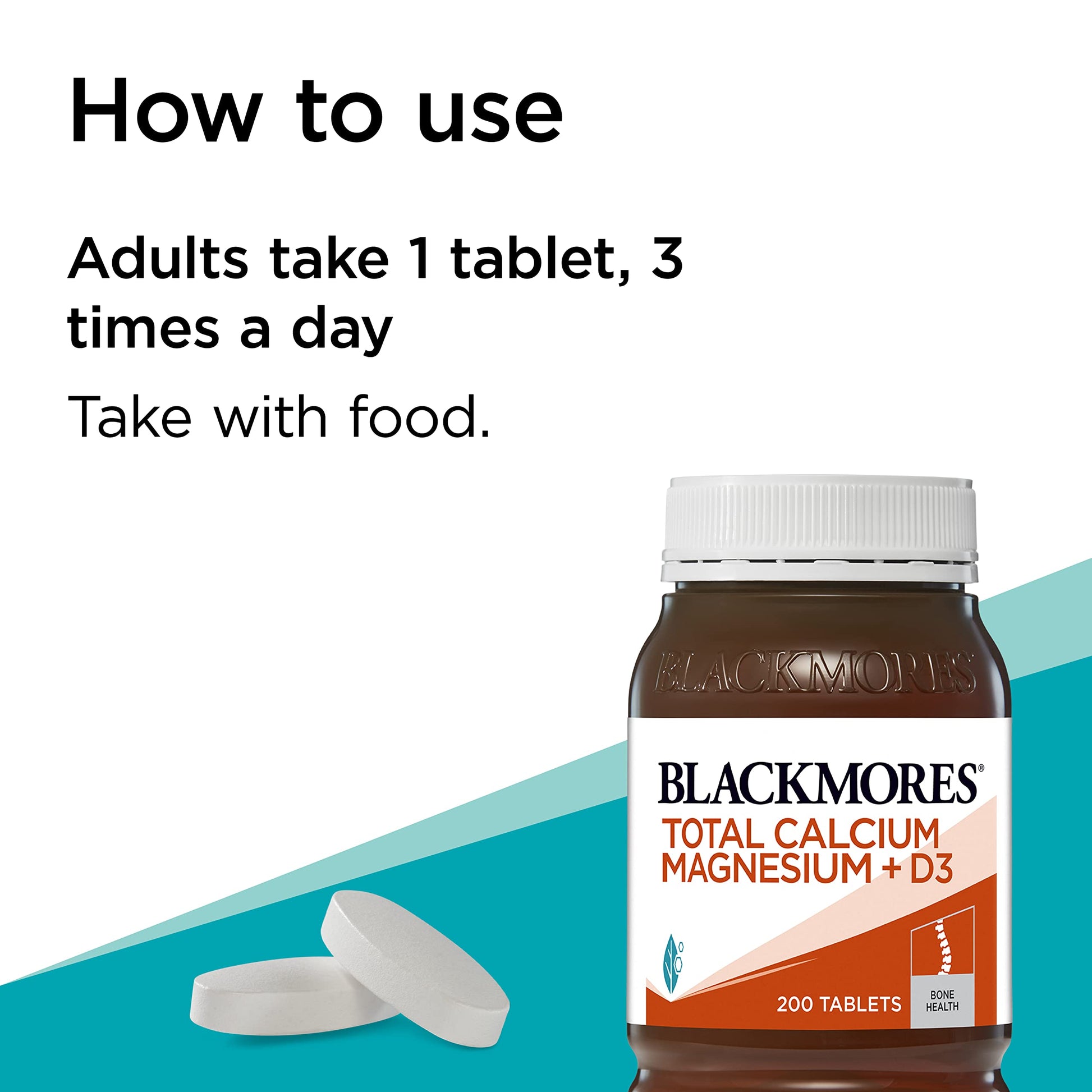 Blackmores Total Calcium & Magnesium + D3 200 Tablets - Cutprice Online