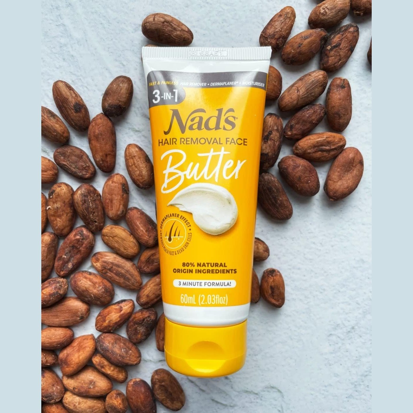 Nad's 3-in-1 Hair Removal Face Butter 60ml