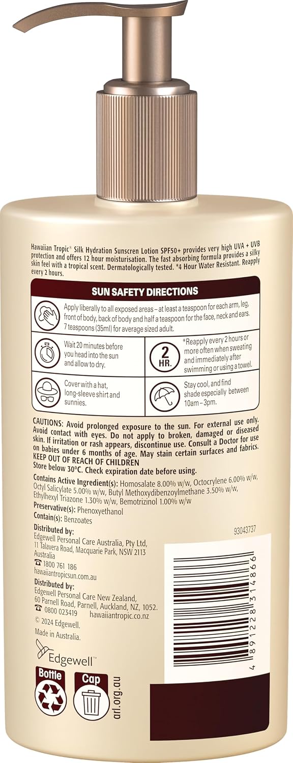 Hawaiian Tropic Silk Hydration Lotion spf50 400ml