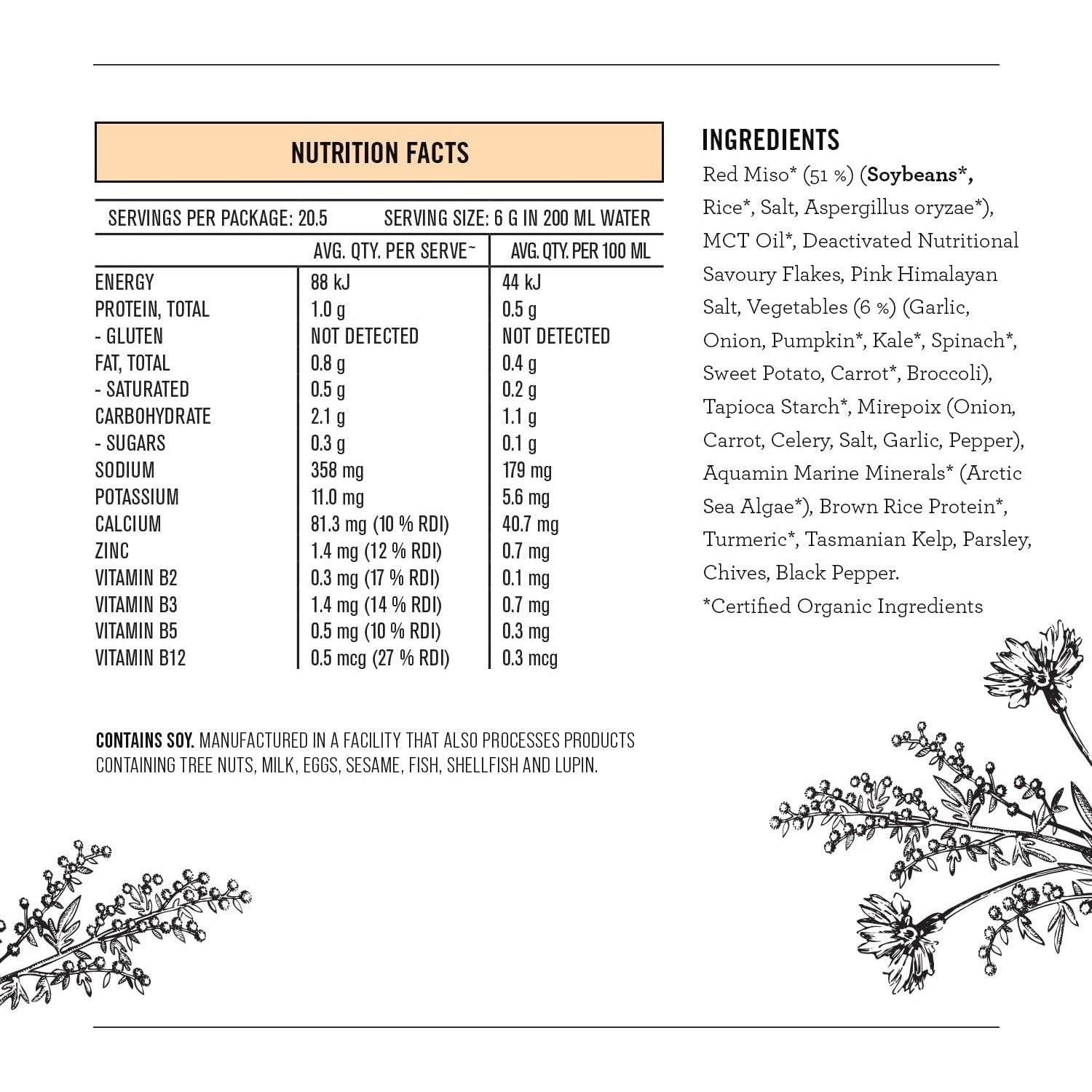 Nutra Organics Broth Vegetable Miso Ramen 125g - Cutprice Online