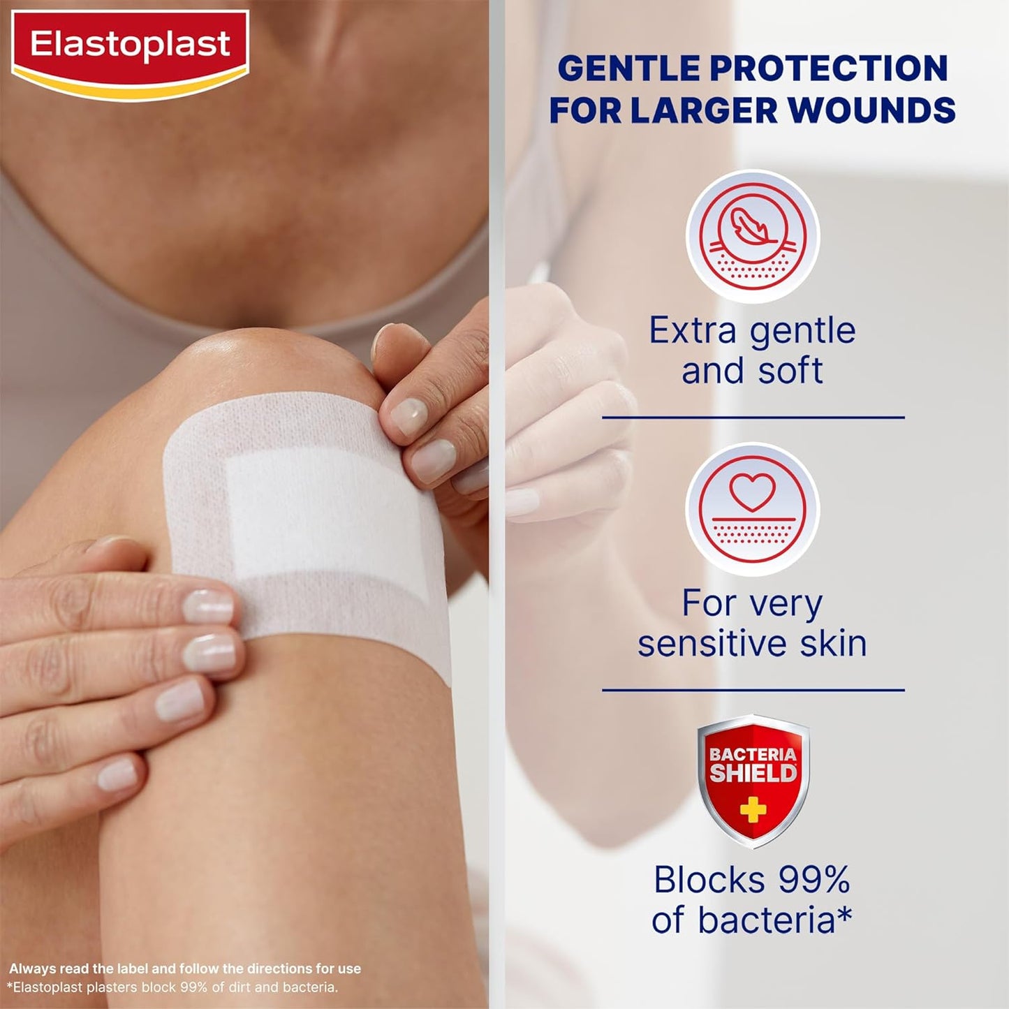 Elastoplast Ultra Sensitive Dressing XXL 8 x 10cm 5 Pack - Cutprice Online