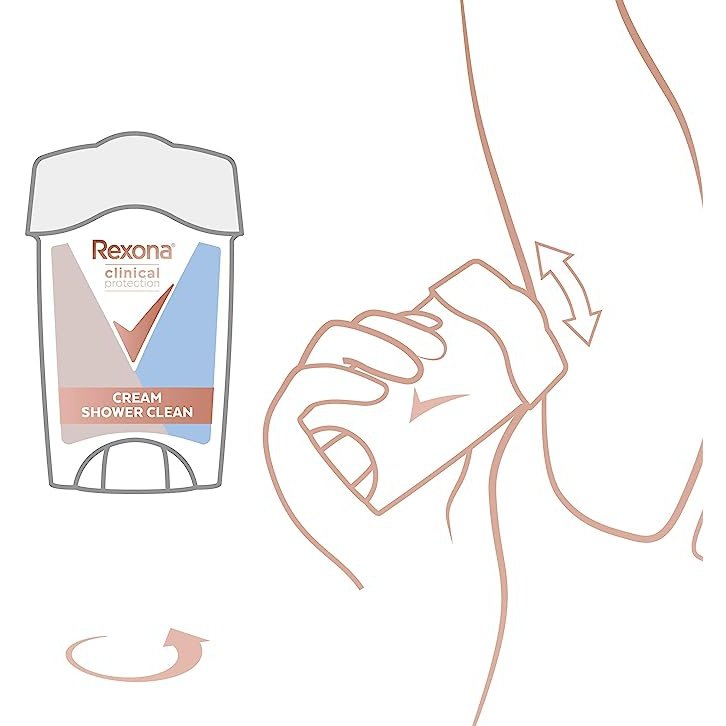 Rexona for Women Clinical Protection Antiperspirant Deodorant Shower Clean 45ml - Cutprice Online