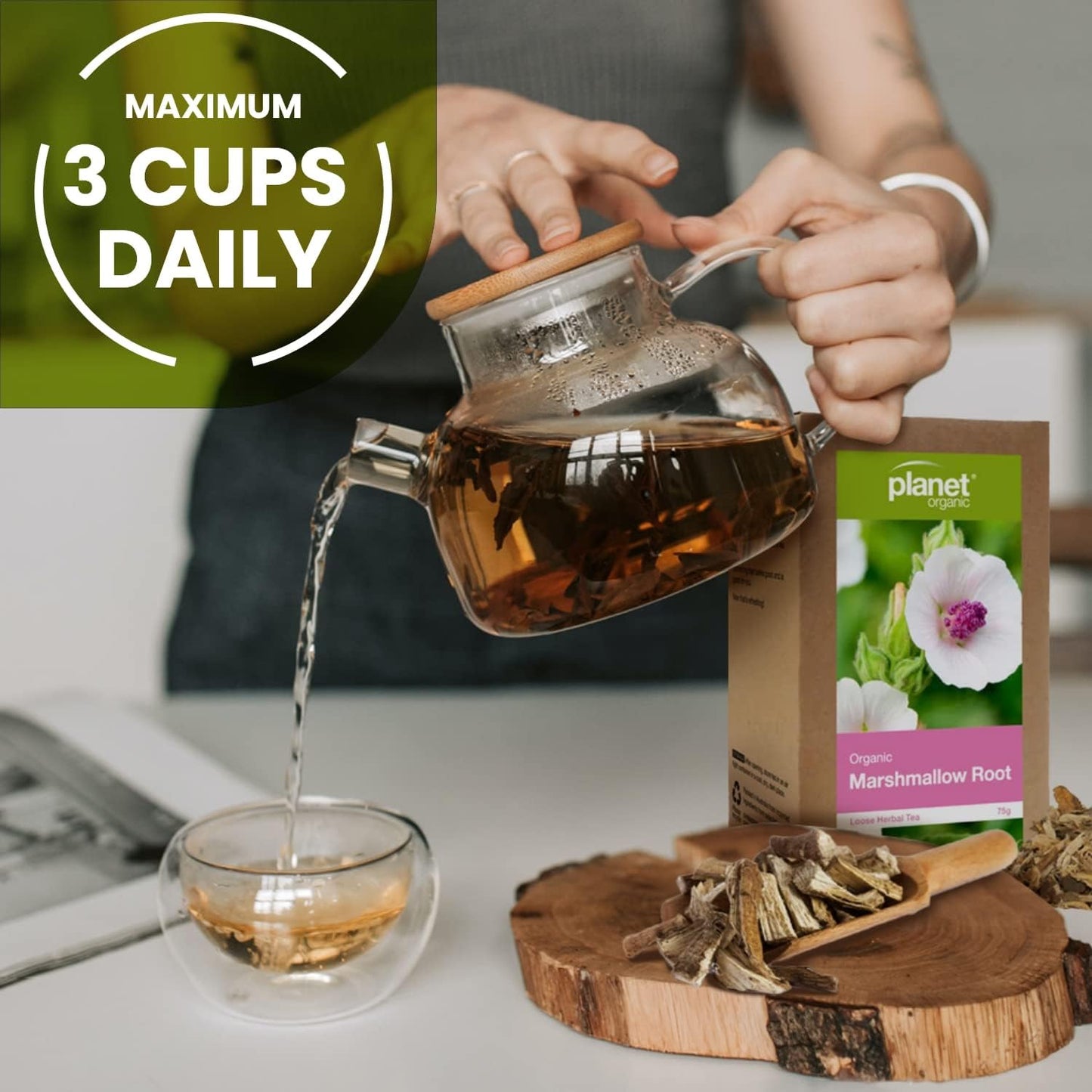 Planet Organic Organic Marshmallow Root Loose Leaf Tea 75g - Cutprice Online