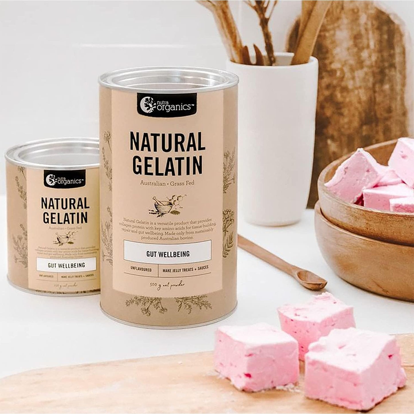 Nutra Organics Natural Gelatin Unflavoured 250g