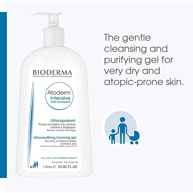 Bioderma Atoderm Intensive Gel Moussant Foaming Cleanser 500ml - Cutprice Online