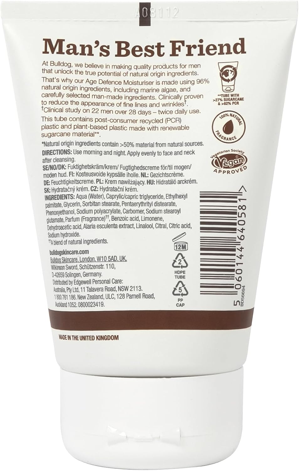 Bulldog Age Defence Moist 100ml
